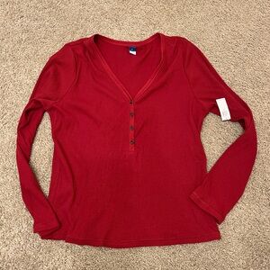 Old Navy Henley long sleeve tee